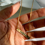 Immanuel Bar Necklace (God With Us)