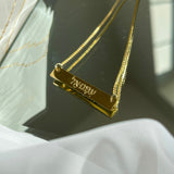 Immanuel Bar Necklace (God With Us)