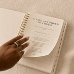 The opening page of The Anchored Planner, A Life Anchored in Christ