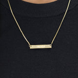 Immanuel Bar Necklace (God With Us)