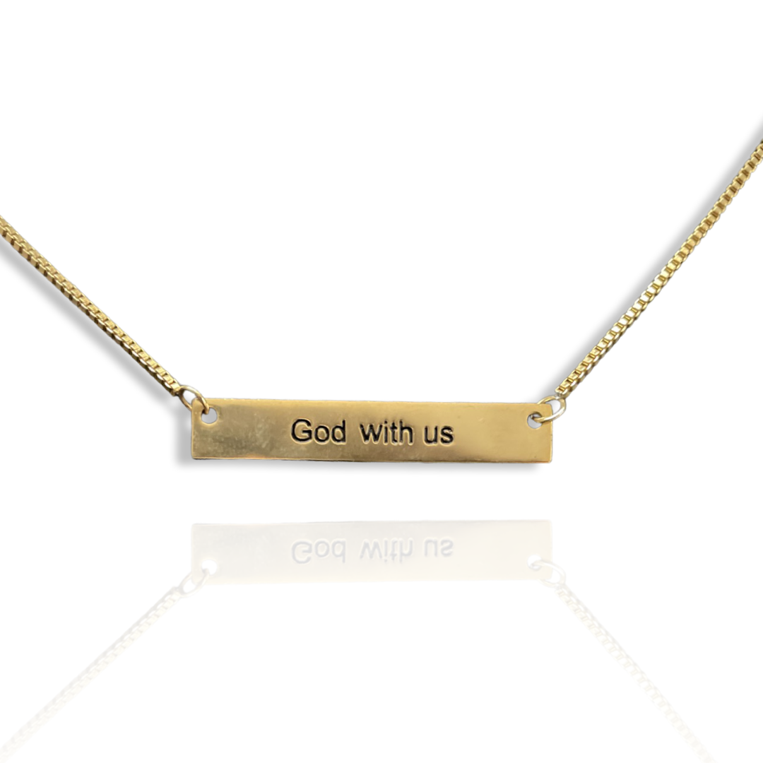 Immanuel Bar Necklace (God With Us)
